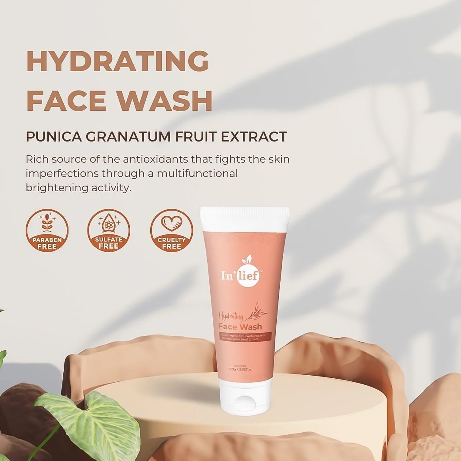In'lief Deep Hydrating & Refreshing Face Wash (1 Pc / 100 Gm) In'lief Deep Hydrating & Refreshing Face Wash (1 Pc / 100 Gm)